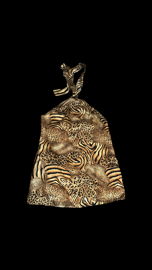 Kitty Kat Silk Dress