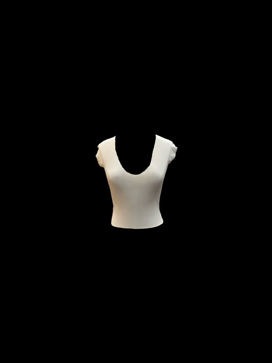 Deep Scoop-Neck Basic Top